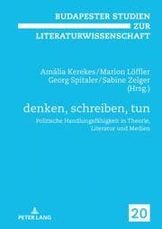 Cover von denken, schreiben, tun