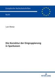 Cover von Die Korrektur der Eingruppierung in Sparkassen