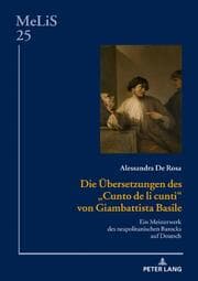 Cover von Die Übersetzungen des 'Cunto de li cunti' von Giambattista Basile