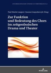 Cover von Zur Funktion und Bedeutung des Chors im zeitgenössischen Drama und Theater