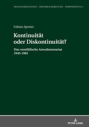 Cover von Kontinuität oder Diskontinuität?