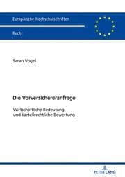 Cover von Die Vorversichereranfrage