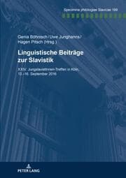 Cover von Linguistische Beiträge zur Slavistik