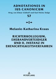 Cover von Richterkollegium, Ehebandverteidiger und II. Instanz in Ehenichtigkeitsverfahren