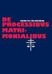 Cover von De processibus matrimonialibus