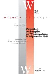 Cover von Materialien zur Rezeption der Wiener Moderne in Bulgarien bis 1944
