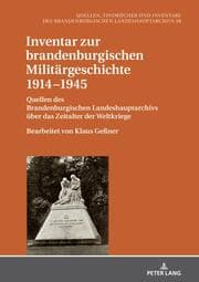 Cover von Inventar zur brandenburgischen Militärgeschichte 19141945