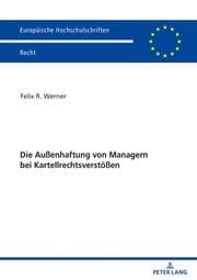 Cover von Die Außenhaftung von Managern bei Kartellrechtsverstößen