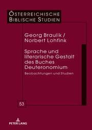 Cover von Sprache und literarische Gestalt des Buches Deuteronomium