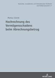 Cover von Hochrechnung des Vermögensschadens beim Abrechnungsbetrug