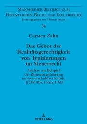 Cover von Das Gebot der Realitätsgerechtigkeit von Typisierungen im Steuerrecht