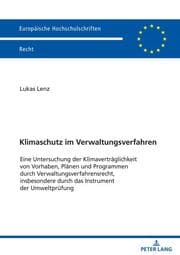 Cover von Klimaschutz im Verwaltungsverfahren