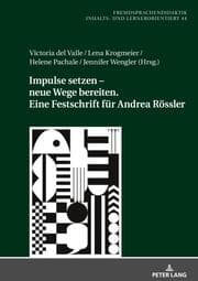Cover von Impulse setzen - neue Wege bereiten. Eine Festschrift für Andrea Rössler