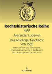 Cover von Das Kehdinger Landrecht von 1662