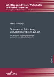 Cover von Testamentsvollstreckung an Gesellschaftsbeteiligungen