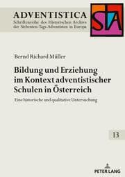 Cover von Bildung und Erziehung im Kontext adventistischer Schulen in Österreich