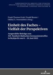 Cover von Einheit des Faches - Vielfalt der Perspektiven