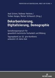 Cover von Dekarbonisierung, Digitalisierung, Demographie