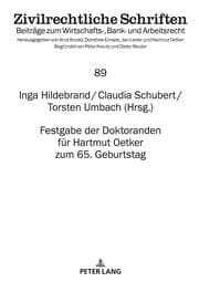 Cover von Festgabe der Doktoranden für Hartmut Oetker zum 65. Geburtstag