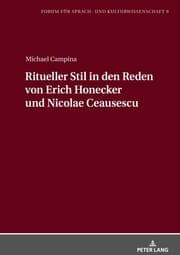 Cover von Ritueller Stil in den Reden von Erich Honecker und Nicolae Ceausescu