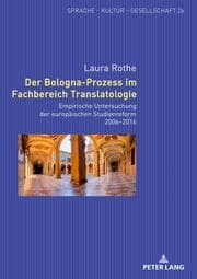 Cover von Der Bologna-Prozess im Fachbereich Translatologie