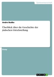 Cover von Überblick über die Geschichte der jüdischen Gleichstellung