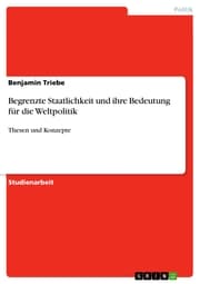 Cover von Begrenzte Staatlichkeit und ihre Bedeutung für die Weltpolitik