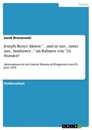 Cover von Joseph Beuys' Aktion '...und in uns...unter uns...landunter...' im Rahmen von '24 Stunden'