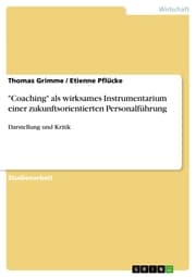 Cover von 'Coaching' als wirksames Instrumentarium einer zukunftsorientierten Personalführung