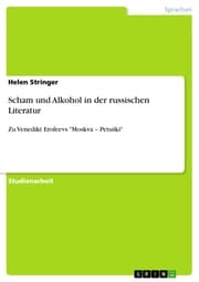 Cover von Scham und Alkohol in der russischen Literatur