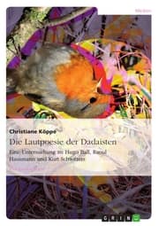 Cover von Die Lautpoesie der Dadaisten