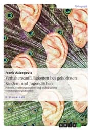 Cover von Verhaltensauffälligkeiten bei gehörlosen Kindern und Jugendlichen