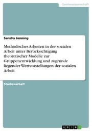 Cover von Methodisches Arbeiten in der sozialen Arbeit unter Berücksichtigung theoretischer Modelle zur Gruppenentwicklung und zugrunde liegender Wertvorstellungen der sozialen Arbeit