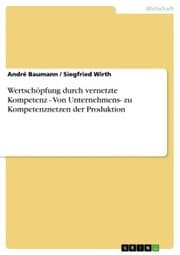 Cover von Wertschöpfung durch vernetzte Kompetenz - Von Unternehmens- zu Kompetenznetzen der Produktion