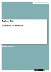 Cover von Wahrheit als Konsens
