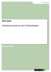 Cover von Schulautonomie in den Niederlanden