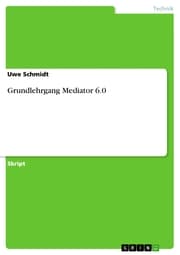 Cover von Grundlehrgang Mediator 6.0