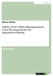 Cover von LERNE, UM ZU LEBEN. Bildungsanspruch in der Theoriegeschichte der Jugendarbeit/-bildung