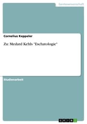 Cover von Zu: Medard Kehls 'Eschatologie'