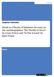Cover von Death as a Theme of Initiation: An essay on the autobiographies 'The Twelth of Never' by Louis Nowra and 'To The Is-Land' by Janet Frame