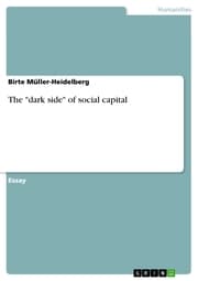 Cover von The 'dark side' of social capital