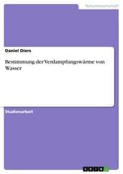 Cover von Bestimmung der Verdampfungswärme von Wasser
