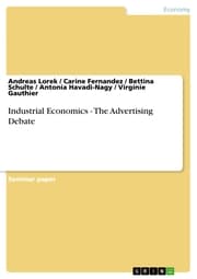 Cover von Industrial Economics - The Advertising Debate