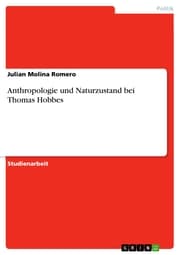 Cover von Anthropologie und Naturzustand bei Thomas Hobbes