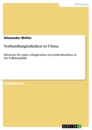Cover von Verhandlungstaktiken in China