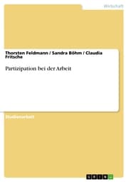 Cover von Partizipation bei der Arbeit