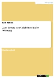 Cover von Zum Einsatz von Celebrities in der Werbung