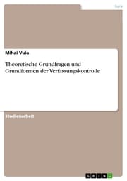 Cover von Theoretische Grundfragen und Grundformen der Verfassungskontrolle
