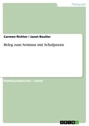 Cover von Beleg zum Seminar mit Schulpraxis