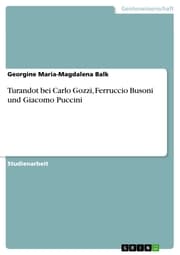 Cover von Turandot bei Carlo Gozzi, Ferruccio Busoni und Giacomo Puccini